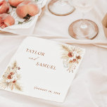 Boho Wedding Cocktail Paper Napkin<br><div class="desc">These lovely Paper Napkins feature a beautiful boho design with an earthy,  desert colour scheme- perfect for a wedding saturated in neutral tones and is a gorgeous way to accent your event's cocktail,  food or dessert table! Easily customise the text colours and wording to perfect match your shower theme.</div>