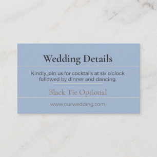 Boho Wedding Details Card Chic Floral Luxe