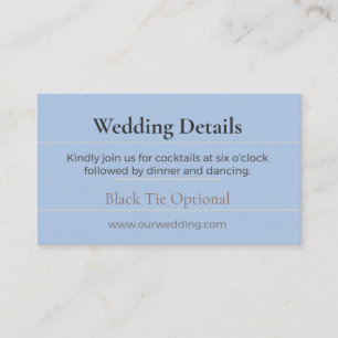 Boho Wedding Details Card Chic Floral Luxe