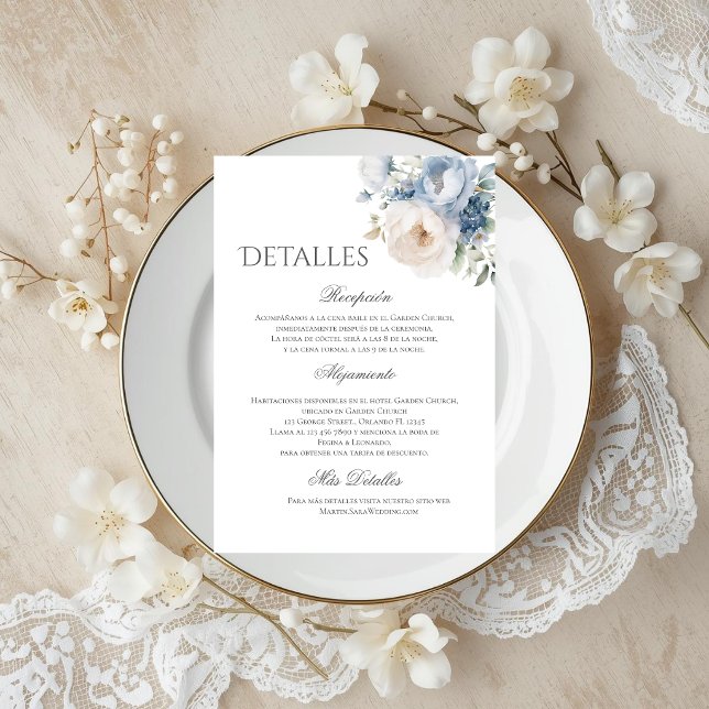 Boho Wedding Details in Spanish Thank You Card (Creator Uploaded)