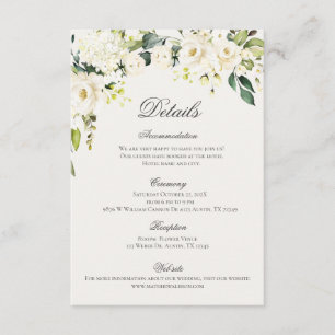 Boho Wedding Detalles de la Boda Enclosure Card