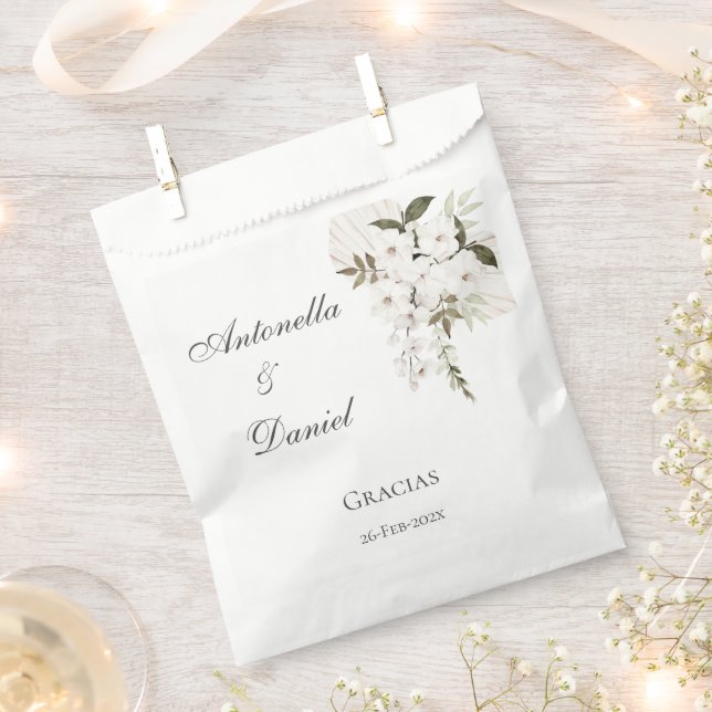 Boho Wedding Favour Bag (Clipped)