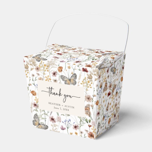 Boho Wedding Favour Box (Front Side)