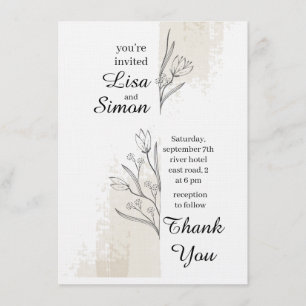 boho wedding invitation