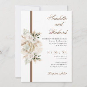 Boho Wedding Invitation