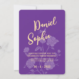 Boho wedding invitation