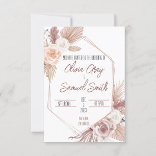 Boho Wedding Invitation