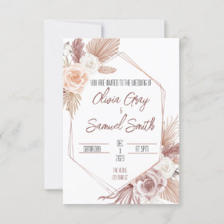 Boho Wedding Invitation