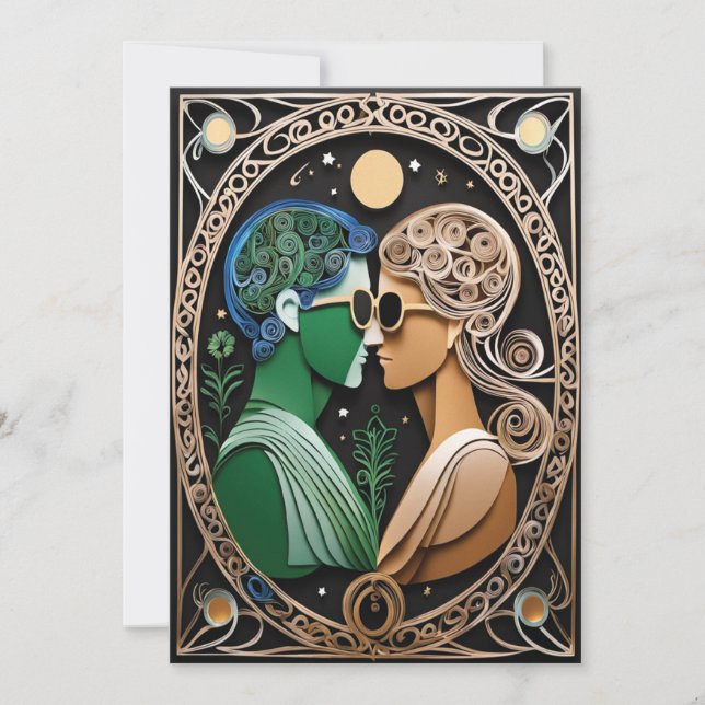 Boho Wedding Invitation (Front)