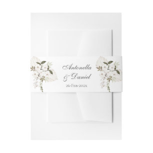 Boho Wedding Invitation Belly Band