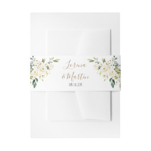 Boho Wedding Invitation Belly Band