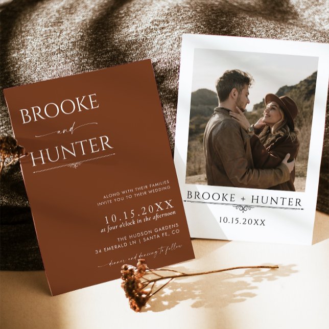 Boho Wedding Invite | Modern Minimalist Wedding (Creator Uploaded)