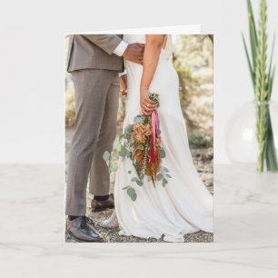 Boho Wedding Lifestyle Folded Greeting Card