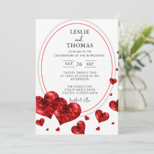 Boho Wedding ,Pampas grass set, Modern Wedding Invitation