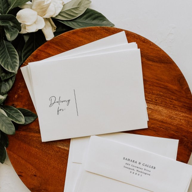 Boho Wedding Pre-addressed Invitation Envelope (Creator Uploaded)