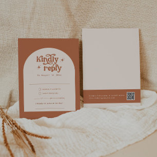 Boho Wedding RSVP Cards