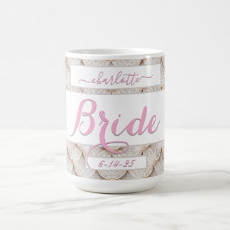 Boho Wedding Shower Gift for Bride Bachelorette Coffee Mug