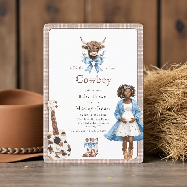 Boho Western Baby Shower Qr code invite  (Creator Uploaded)
