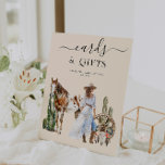 Boho Western Bridal Shower | Cards & Gifts Pedestal Sign<br><div class="desc">Looking for a creative way to customise your bridal shower? Decorate with custom signage. These signs are completely customisable and can be altered to be Dessert Bar Signs, Bar Menu Signs, Favour Signs, Guestbook Signs, Reserved Signs, Hashtag Signs, Menu Posters, In Memory Of Signs and just about any type of...</div>