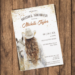 Boho Western Bride Wild West Country Cowgirl Invitation
