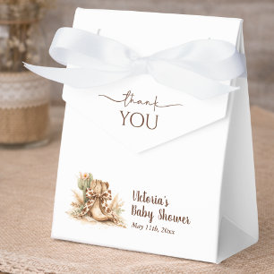 Boho Western Gender Neutral Baby Shower Thank You Favour Box