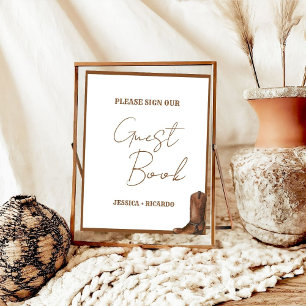 Boho Western Please Sign Our Guest Book Sign 