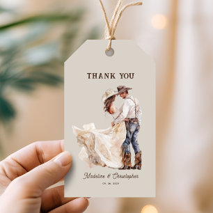 Boho Western Ranch Wedding Gift Tags