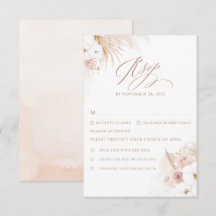 Boho White Orchids Pampas Grass Wedding