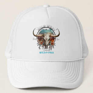 Boho Wild and Free Trucker Hat