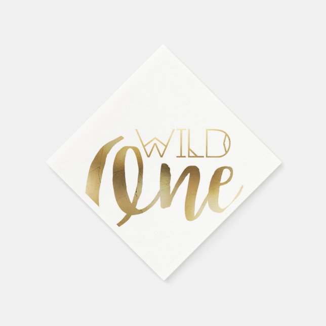 Boho Wild One | First Birthday Party Napkin (Corner)