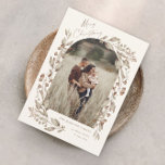 Boho Wildflower Arch Photo Christmas Holiday Card<br><div class="desc">Boho Wildflower Arch Photo Christmas Holiday Card. The back has an additional photo and personalised message from the family. Click the personalise button to customise this design with your details.</div>