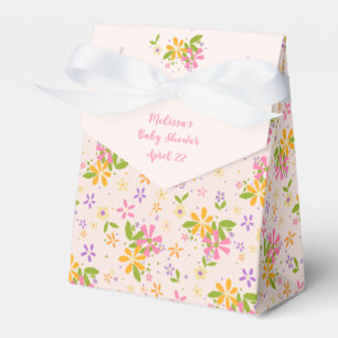 Boho Wildflower Baby Girl Shower Favour Box