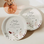 Boho Wildflower Bees Floral Baby Shower Paper Plate<br><div class="desc">Elevate your baby shower's table setting with our "Boho Wildflower and Bees" Paper Plates. Infused with the delicate allure of wildflowers and the whimsy of bees, these plates bring a touch of bohemian charm to your celebration. Designed for both style and convenience, these paper plates offer a perfect blend of...</div>