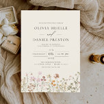 Boho Wildflower Beige Garden Wedding Invitation<br><div class="desc">Immerse your guests in the romance of nature with our Boho Wildflower Garden Wedding Invitation. Inspired by the beauty of untamed blooms, this invitation captures the essence of a free-spirited celebration. The enchanting design features delicate wildflowers dancing amidst lush greenery, setting the perfect tone for your garden wedding. The boho-chic...</div>