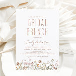 Boho Wildflower Bridal Brunch Bridal Shower Invitation<br><div class="desc">Minimalist Wildflower Boho Elegant and Modern Script Bridal Brunch - Bridal Shower for Autumn (Fall),  Winter,  Spring or Summer Invitations - includes beautiful and elegant script typography for the special Bride to Be pre - Wedding celebration.</div>