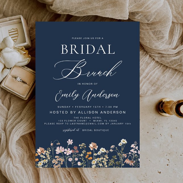 Boho Wildflower Bridal Brunch Bridal Shower Invitation (Creator Uploaded)