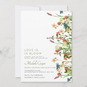 Boho Wildflower Bridal Shower Invitation