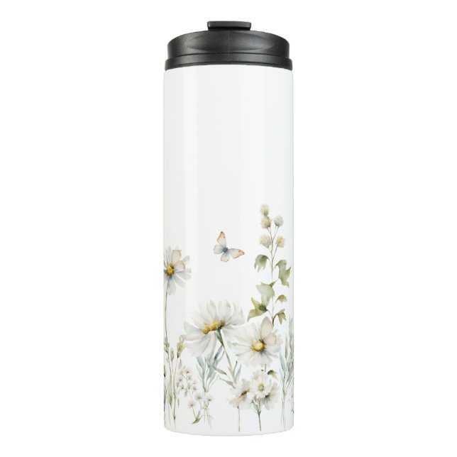 Boho Wildflower Cottagecore  Thermal Tumbler (Front)