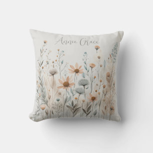 Boho Wildflower Cushion