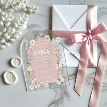 Boho Wildflower Floral Baby Birthday