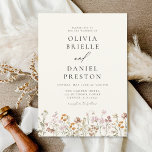 Boho Wildflower Garden Wedding Invitation<br><div class="desc">Immerse your guests in the romance of nature with our Boho Wildflower Garden Wedding Invitation. Inspired by the beauty of untamed blooms, this invitation captures the essence of a free-spirited celebration. The enchanting design features delicate wildflowers dancing amidst lush greenery, setting the perfect tone for your garden wedding. The boho-chic...</div>
