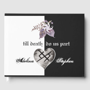 Boho Wildflower Gothic Viking Eternal Love Wedding Guest Book