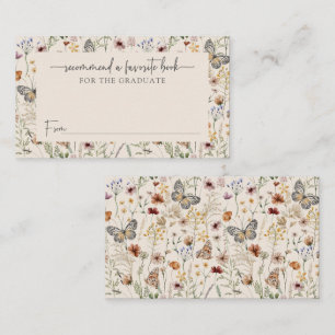Boho Wildflower Graduate Enclosure Card