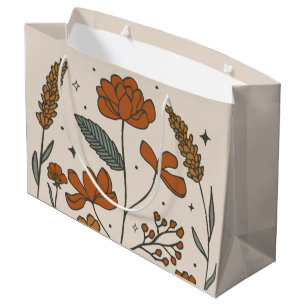 Boho Wildflower Large Gift Bag