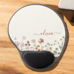Boho Wildflower Modern Minimalist Elegant Monogram Gel Mouse Mat<br><div class="desc">Introducing our Wildflower Modern Monogram Collection: Embrace simplicity and sophistication with our minimalist designs, curated to elevate your style effortlessly. Crafted with a keen eye for modern aesthetics, this collection features sleek black and white designs accentuated by personalised monograms. From chic stationery to versatile accessories, our collection offers a range...</div>