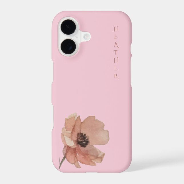 Boho Wildflower Personalized Pink  (Back)