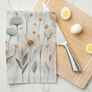 Boho Wildflower Tea Towel