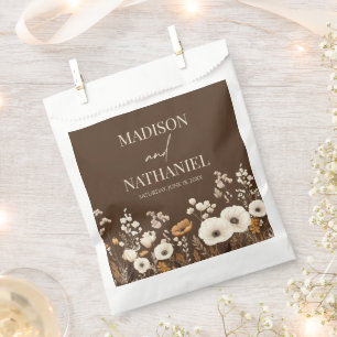 Boho Wildflower Wild Flower Floral Garden Wedding Favour Bags