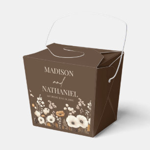 Boho Wildflower Wild Flower Floral Garden Wedding Favour Box