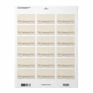 Boho Wildflowers Blank DIY Print Wedding Address Label